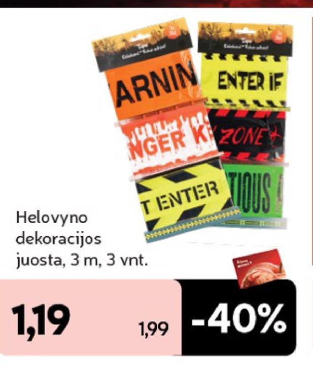 Helovyno dekoracijos juosta, 3 m