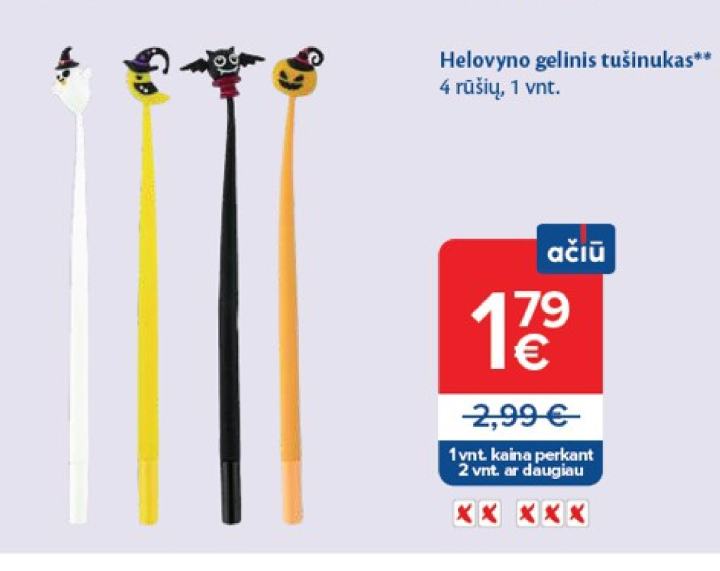 Helovyno gelinis tušinukas, 1 vnt