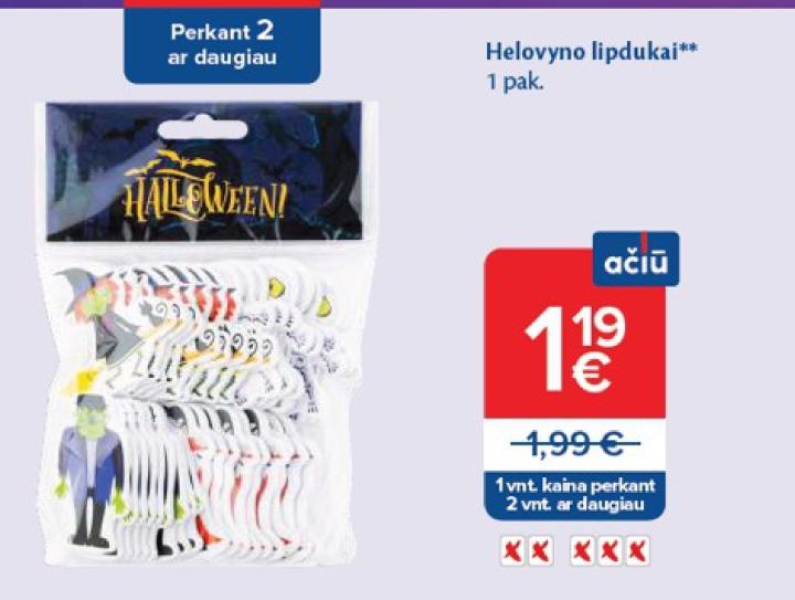Helovyno lipdukai, 1 pak.