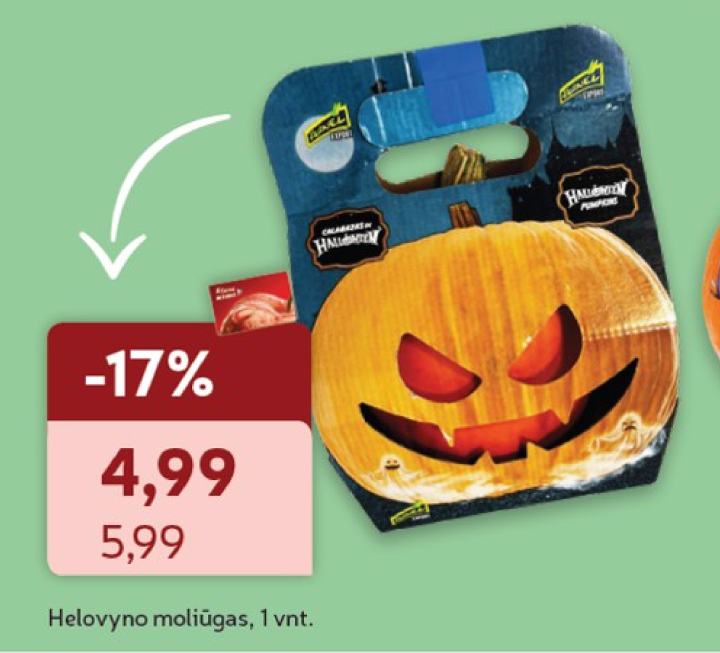 Helovyno moliūgas, 1 vnt