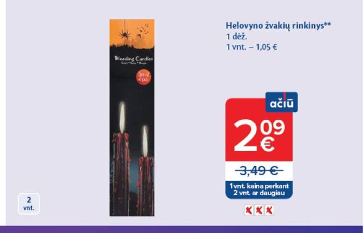 Helovyno žvakių rinkinys, 1 dėž.