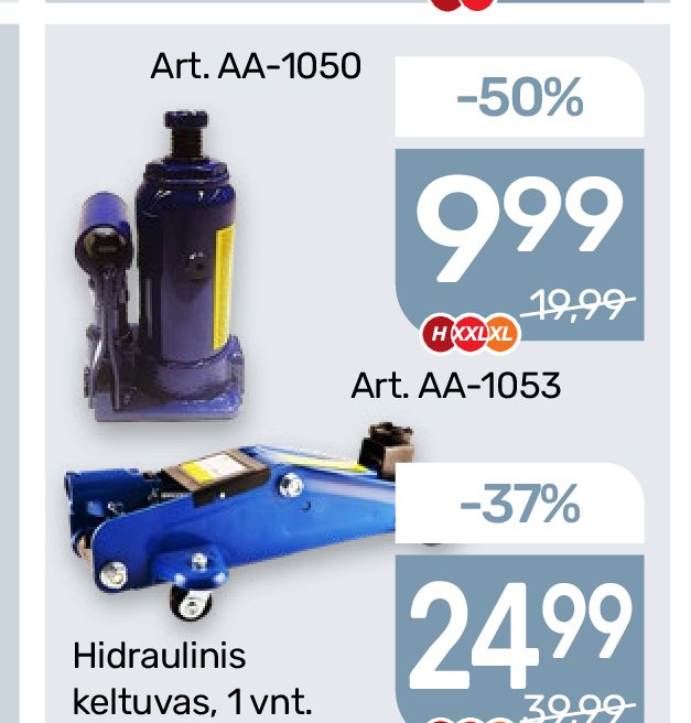 Hidraulinis keltuvas, 1 vnt