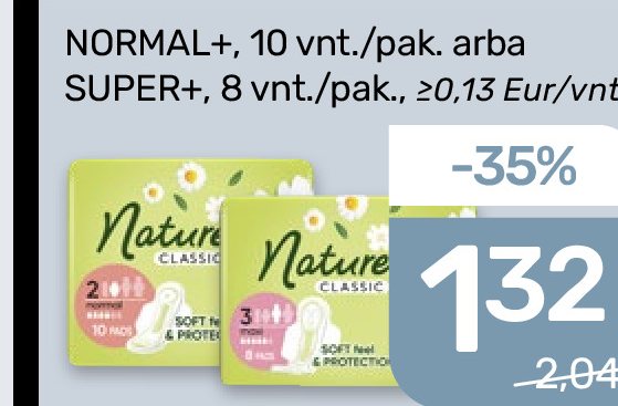 Higieniniai paketai NATURELLA