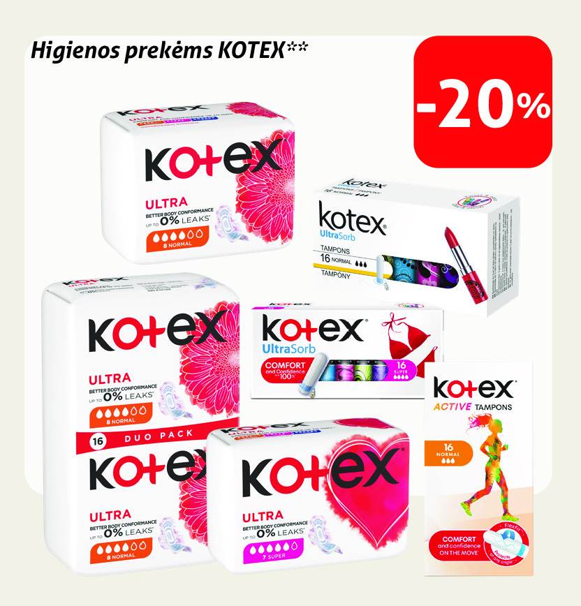 Higienos prekėms KOTEX