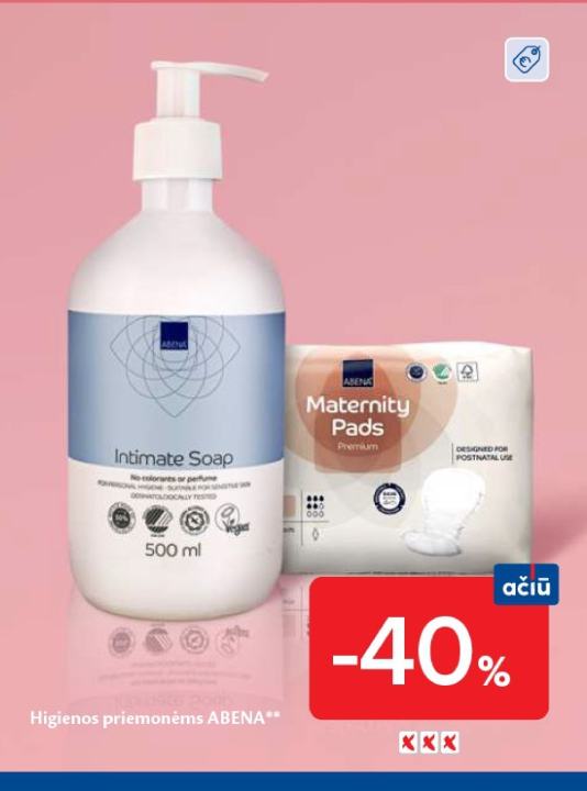 Higienos priemonėms ABENA