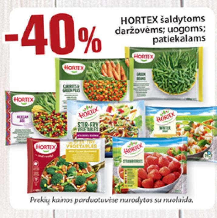 HORTEX šaldytoms daržovėms; uogoms; patiekalams