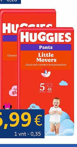 HUGGIES PANTS GIRLS / BOYS MEGA 5 (12-), 17 kg