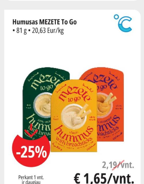 Humusas MEZETE To Go, 81 g