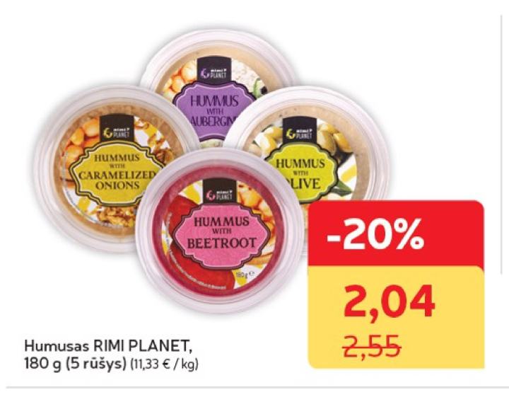 Humusas RIMI PLANET, 180 g