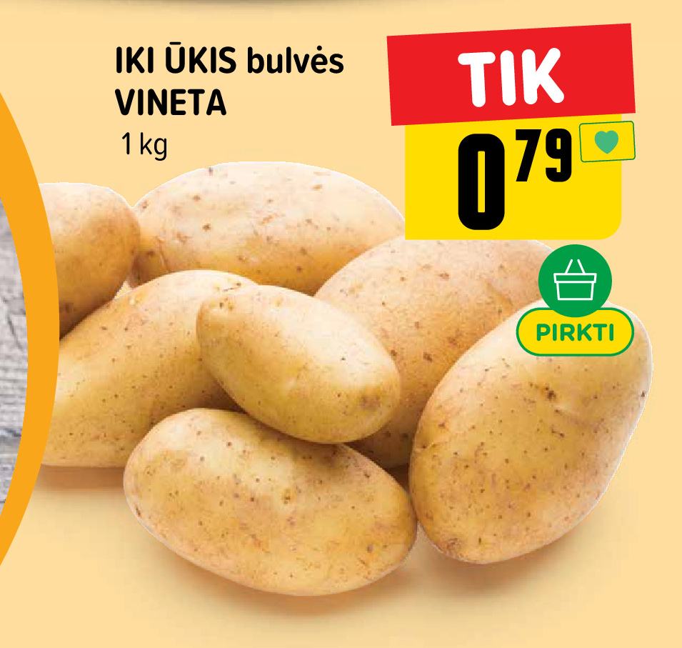 IKI ŪKIS bulvės VINETA, 1 kg