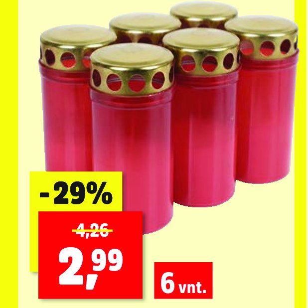 Ilgai degančios žvakės, 6 vnt