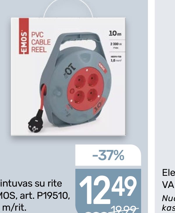 Ilgintuvas su rite EMOS, 10 m