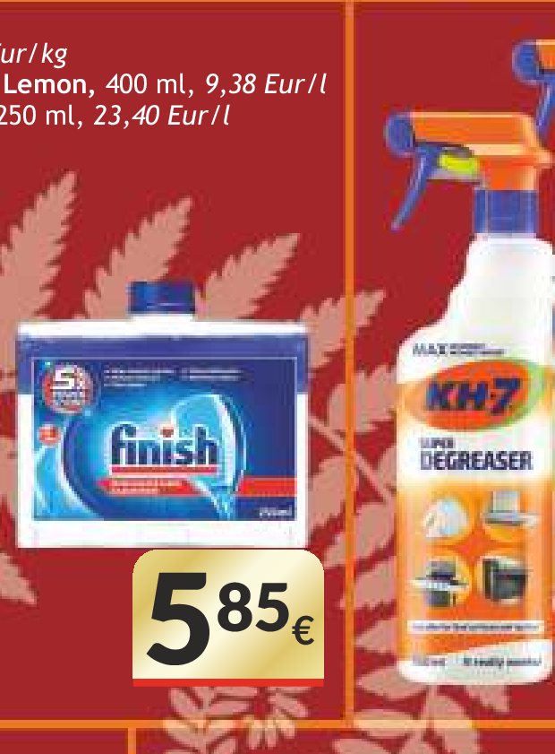 Indaplovių nuosėdų valiklis FINISH HYGIENE, 250 ml