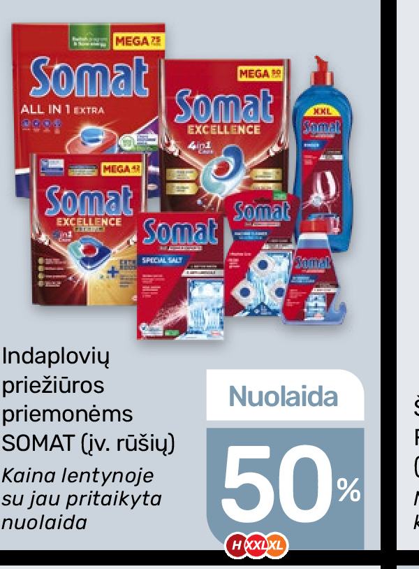 Indaplovių priežiūros priemonėms SOMAT