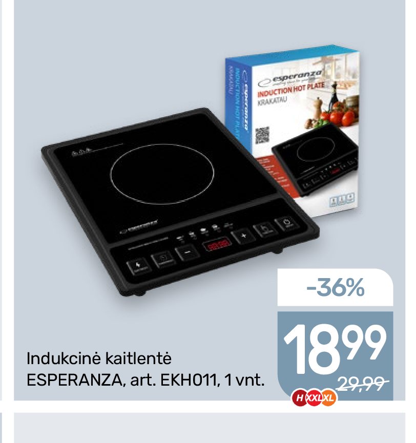 Indukcinė kaitlentė ESPERANZA, 1 vnt