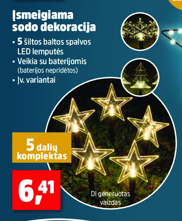 Įsmeigiama sodo dekoracija
