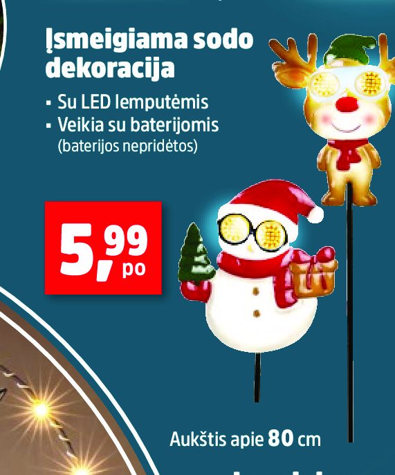 Įsmeigiama sodo dekoracija, 80 cm