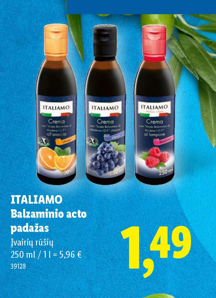 ITALIAMO Balzaminio acto padažas, 250 ml
