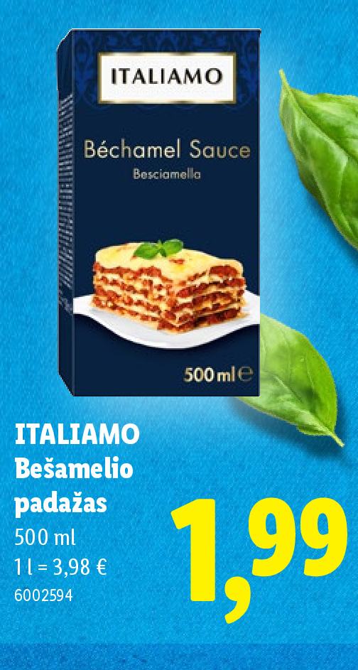 ITALIAMO Bešamelio padažas, 500 ml
