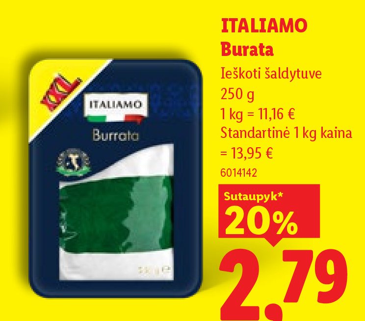 ITALIAMO Burata, 250 g