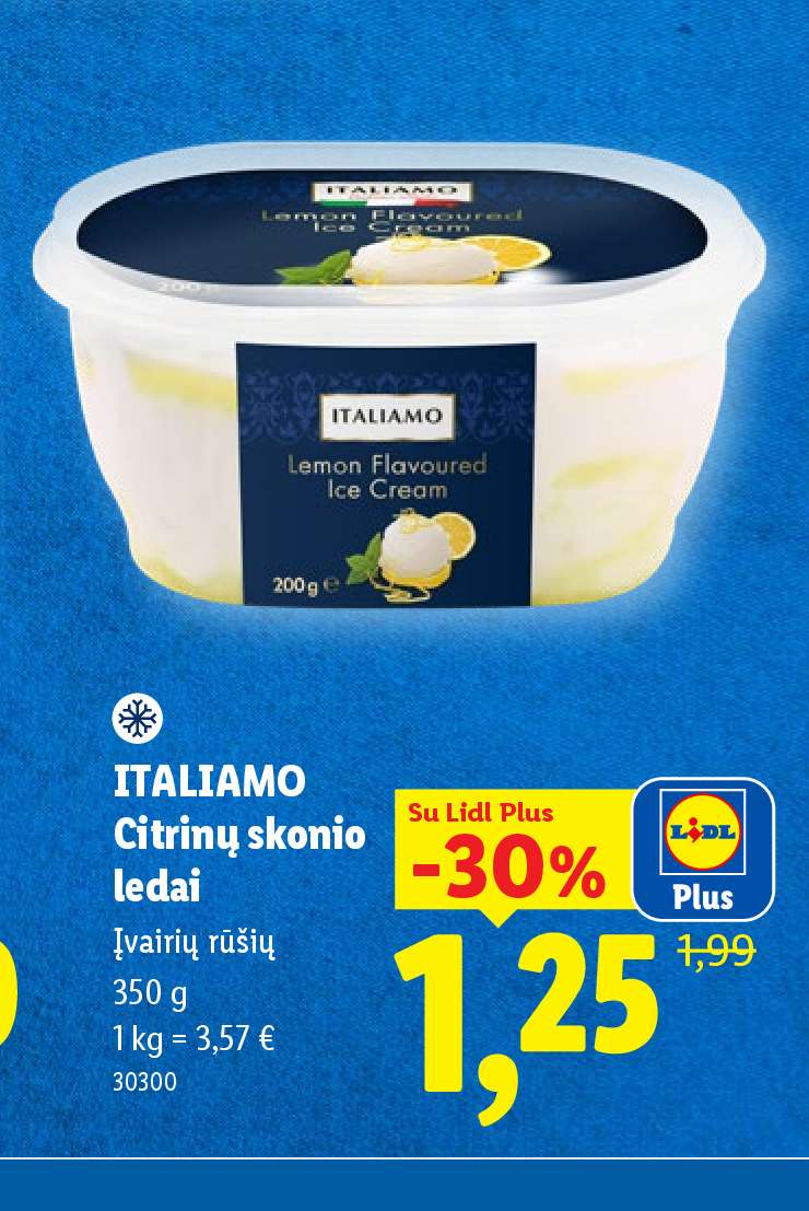 ITALIAMO Citrinų skonio ledai, 350 g