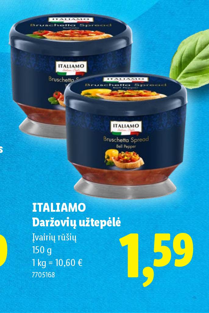 ITALIAMO Daržovių užtepėlė, 150 g