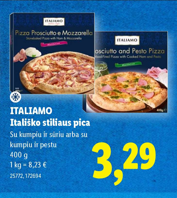 ITALIAMO Itališko stiliaus pica, 400 g