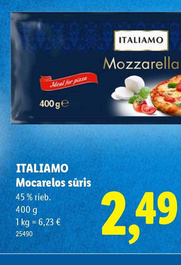 ITALIAMO Mocarelos sūris, 400 g