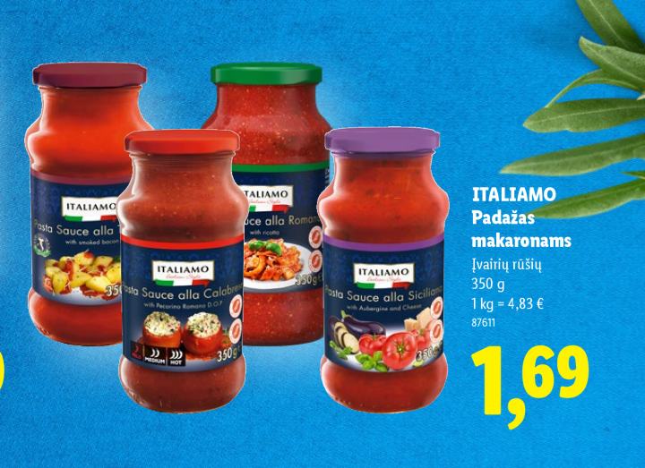 ITALIAMO Padažas makaronams, 350 g