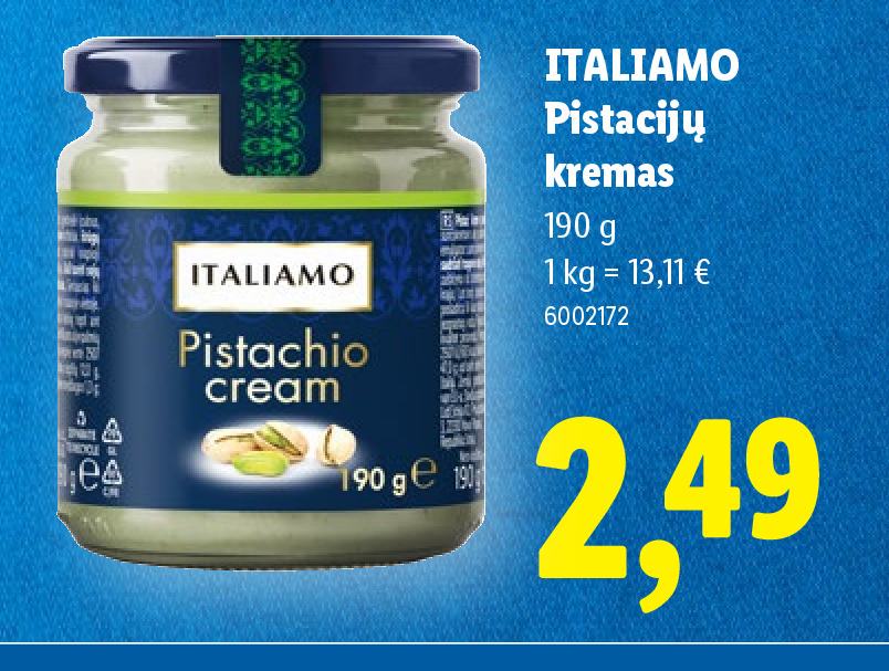 ITALIAMO Pistacijų kremas, 190 g