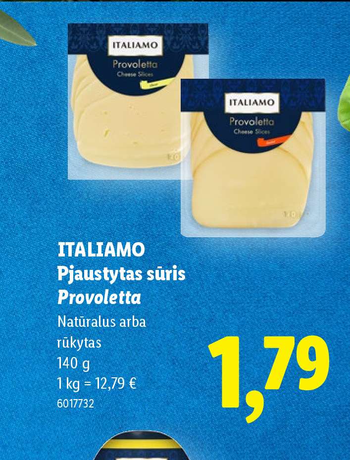 ITALIAMO Pjaustytas sūris Provoletta, 140 g