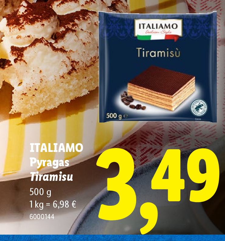 ITALIAMO pyragas Tiramisu, 500 g