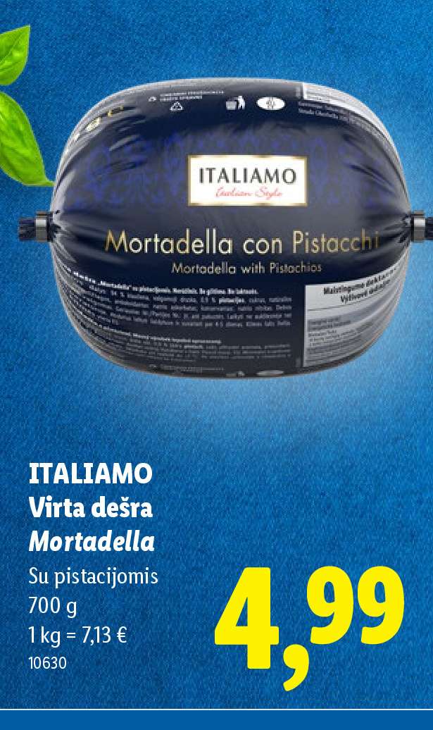 ITALIAMO Virta dešra Mortadella, 700 g
