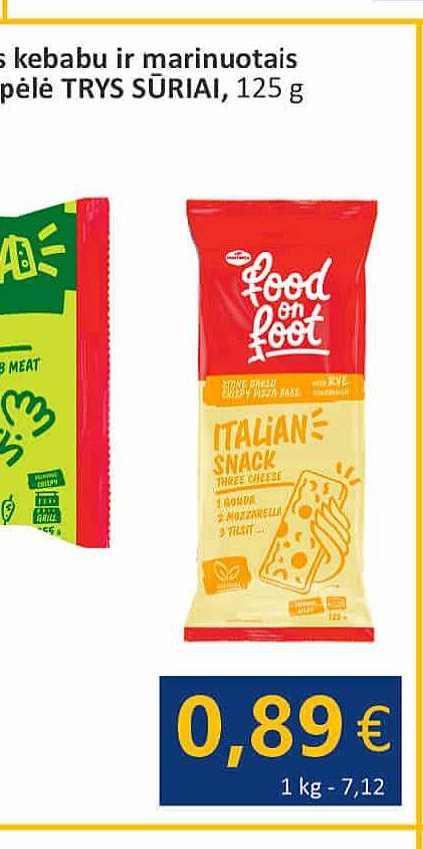 Itališka apkepėlė TRYS SŪRIAI, 125 g