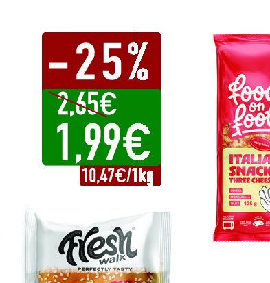 Itališka apkeptelė Trys sūriai, 125 g