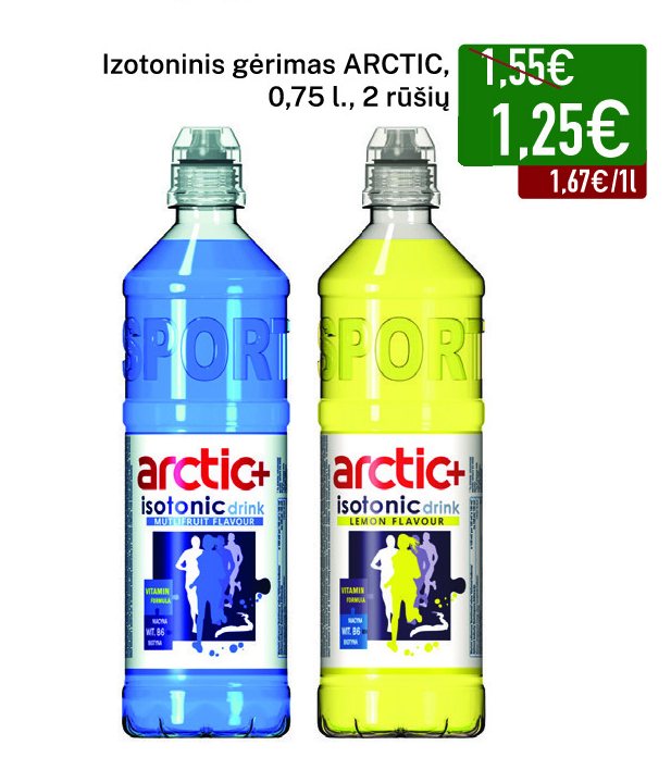 Izotoninis gėrimas ARCTIC, 0.75 l