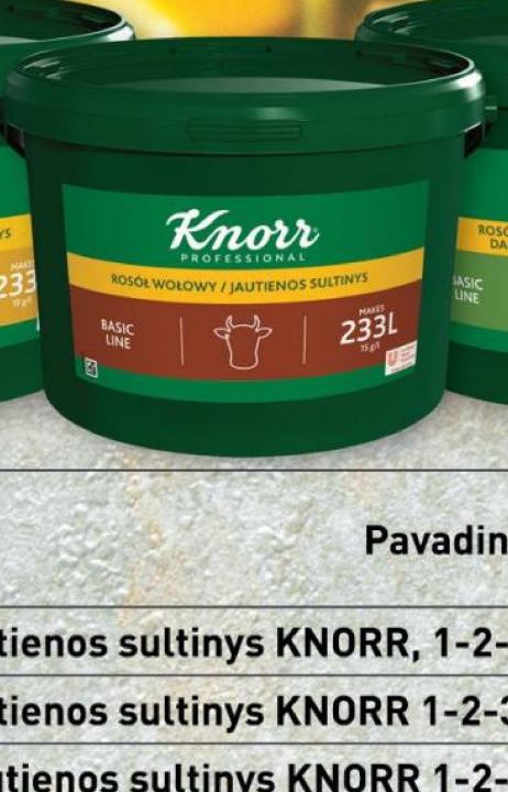 Jautienos sultinys KNORR 1-2-3, 3.5 kg