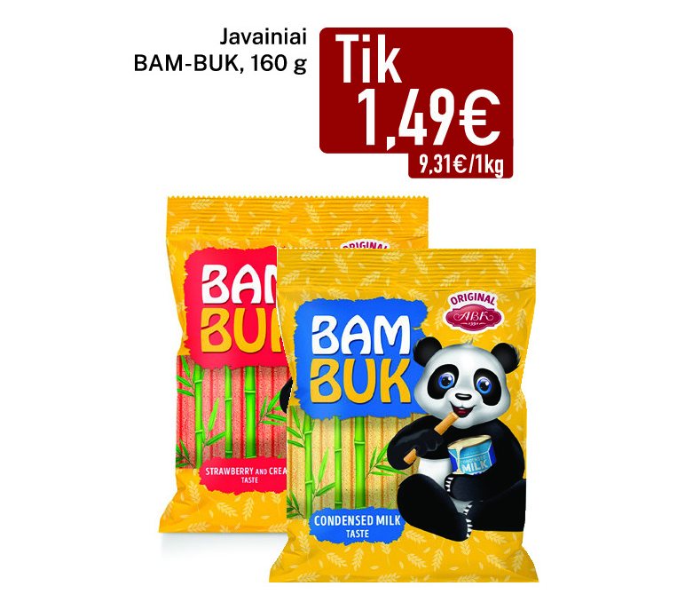 Javainiai BAM-BUK, 160 g