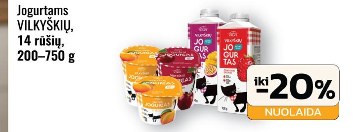 Jogurtams VILKYŠKIŲ, 750 g