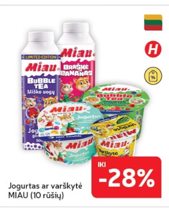 Jogurtas ar varškytė MIAU