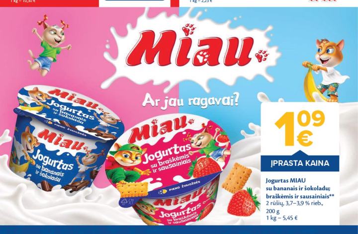 Jogurtas MIAU, 200 g
