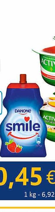 Jogurtas SMILE braškių sk., 65 g