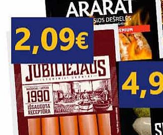 JUBILIEJAUS virtos dešrelės