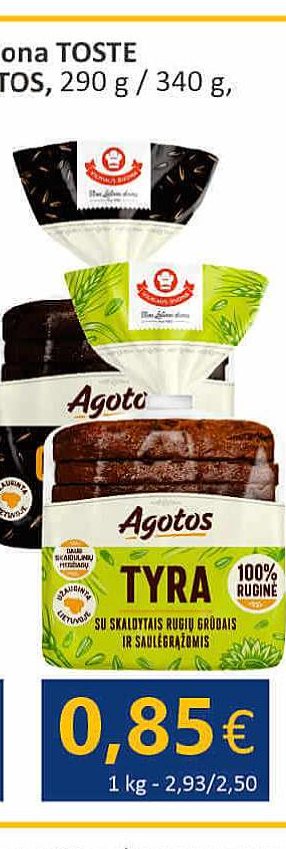 Juoda duona AGOTOS, 290 g