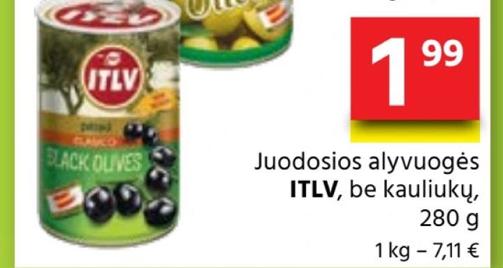 Juodosios alyvuogės ITLV, 280 g