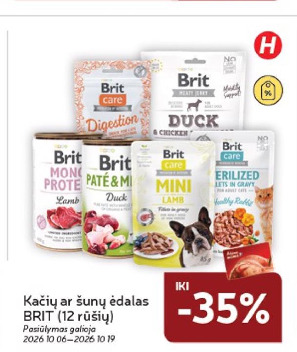 Kačių ar šunų ėdalas BRIT