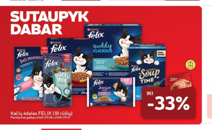 Kačių ėdalas FELIX