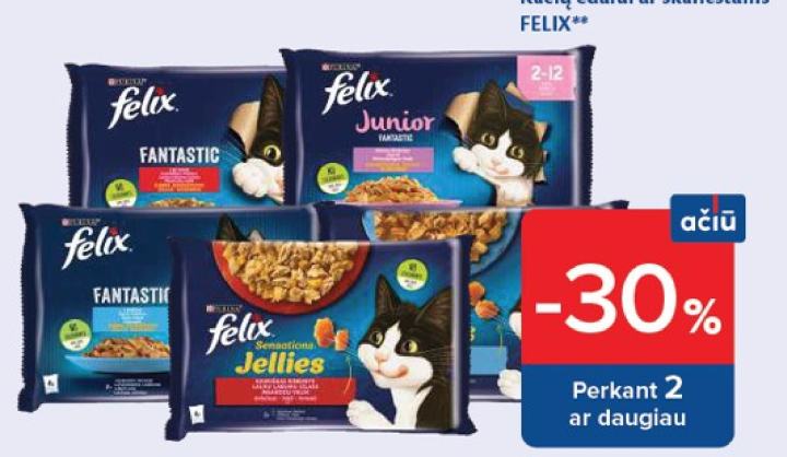 Kačių ėdalui ar skanėstams FELIX