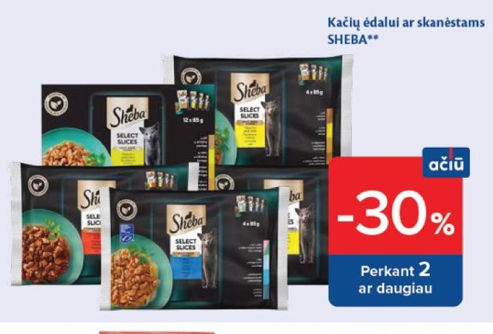 Kačių ėdalui ar skanėstams SHEBA