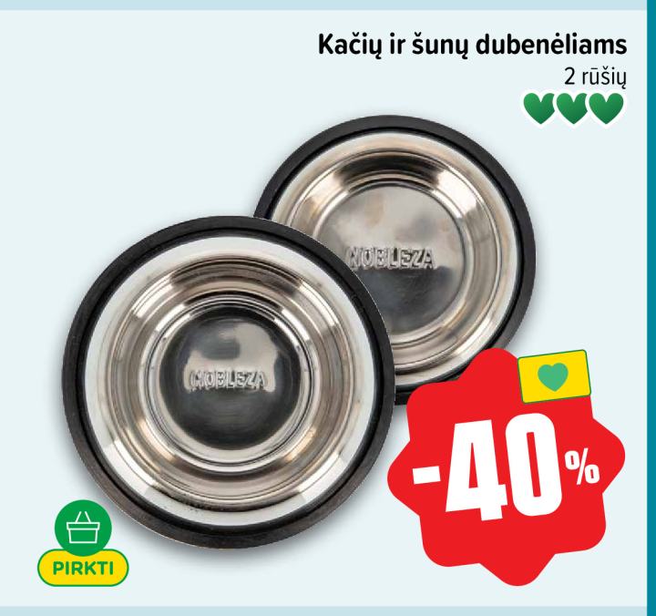 Kačių ir šunų dubenėliams